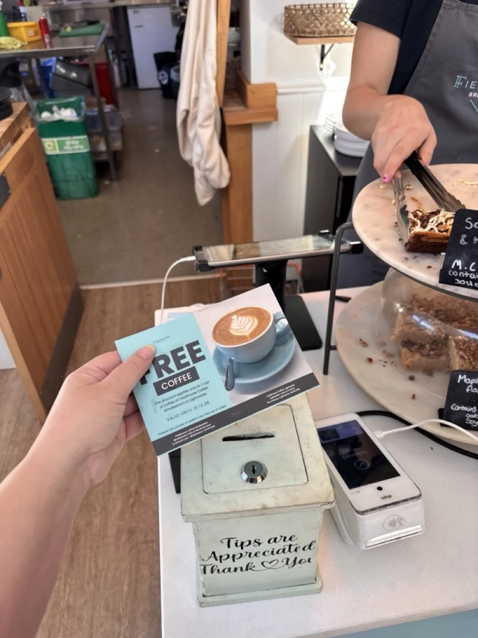 coffee reward for our litterpick volunteers