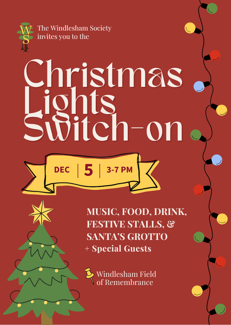 Poster for the Windlesham Christmas Tree Lighting