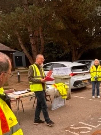 George Leading our litterpicks in windlesham