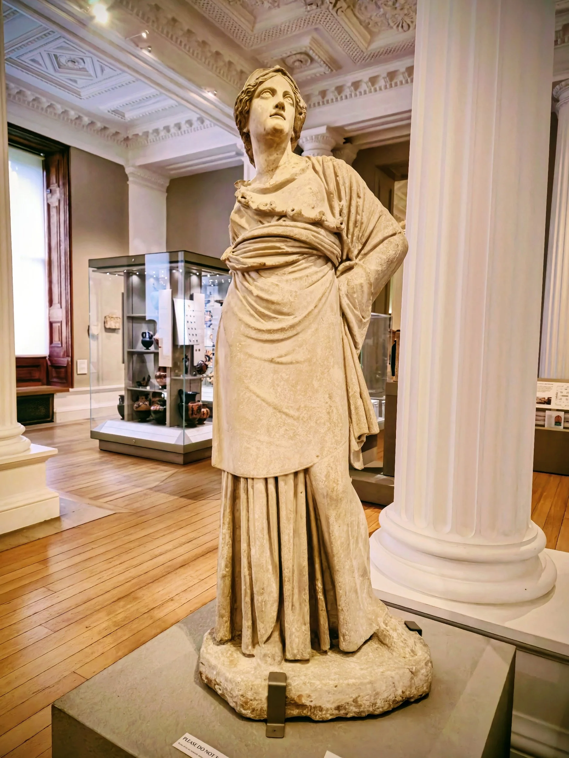 The Newton Hall Athena, also known as the Walston Athena, is a significant Roman-era marble statue currently housed in the Fitzwilliam Museum. Standing at approximately 1.625 meters tall, this figure depicts the goddess Athena in a powerful yet grace
