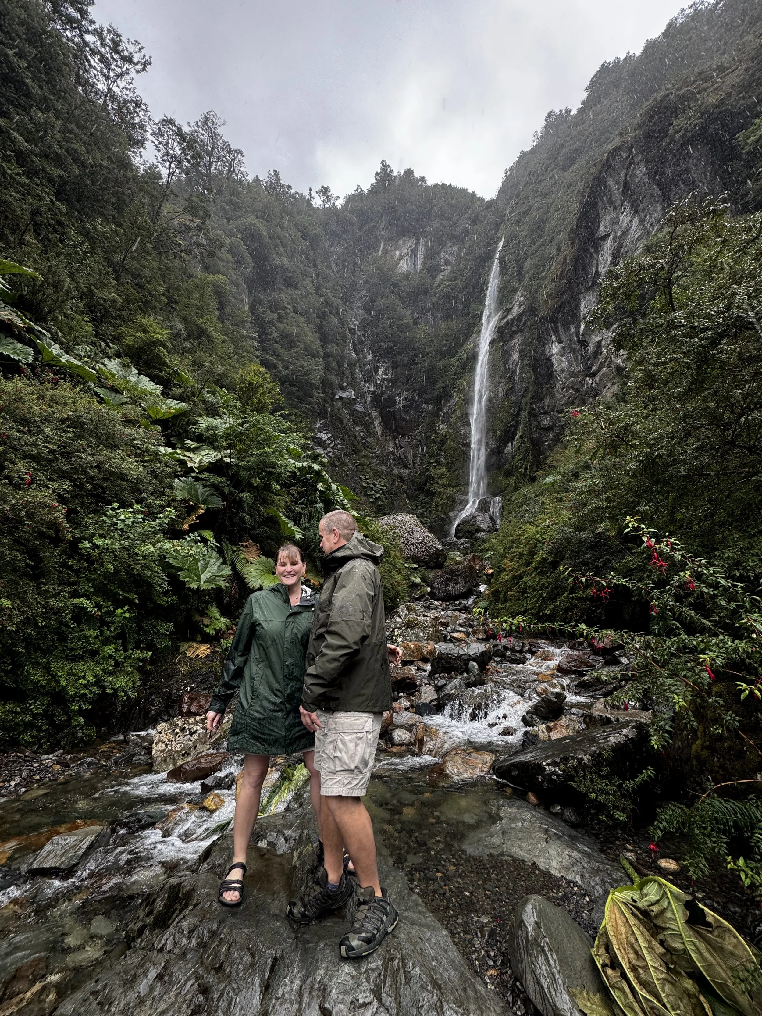 Waterfall Carretera Austral Patgaonia Chile