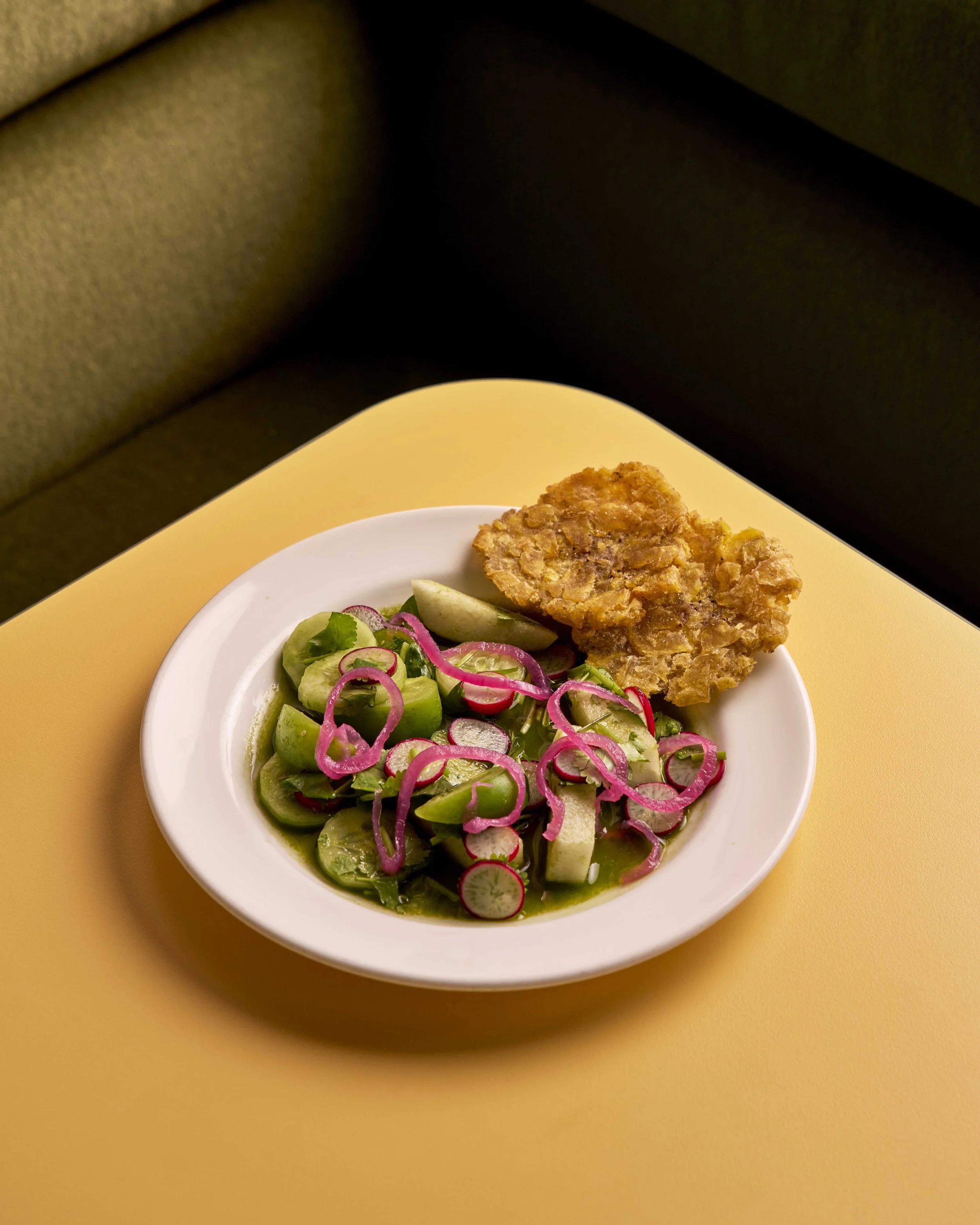 Jicama, radish & cucumber aguachile, tostones.jpg