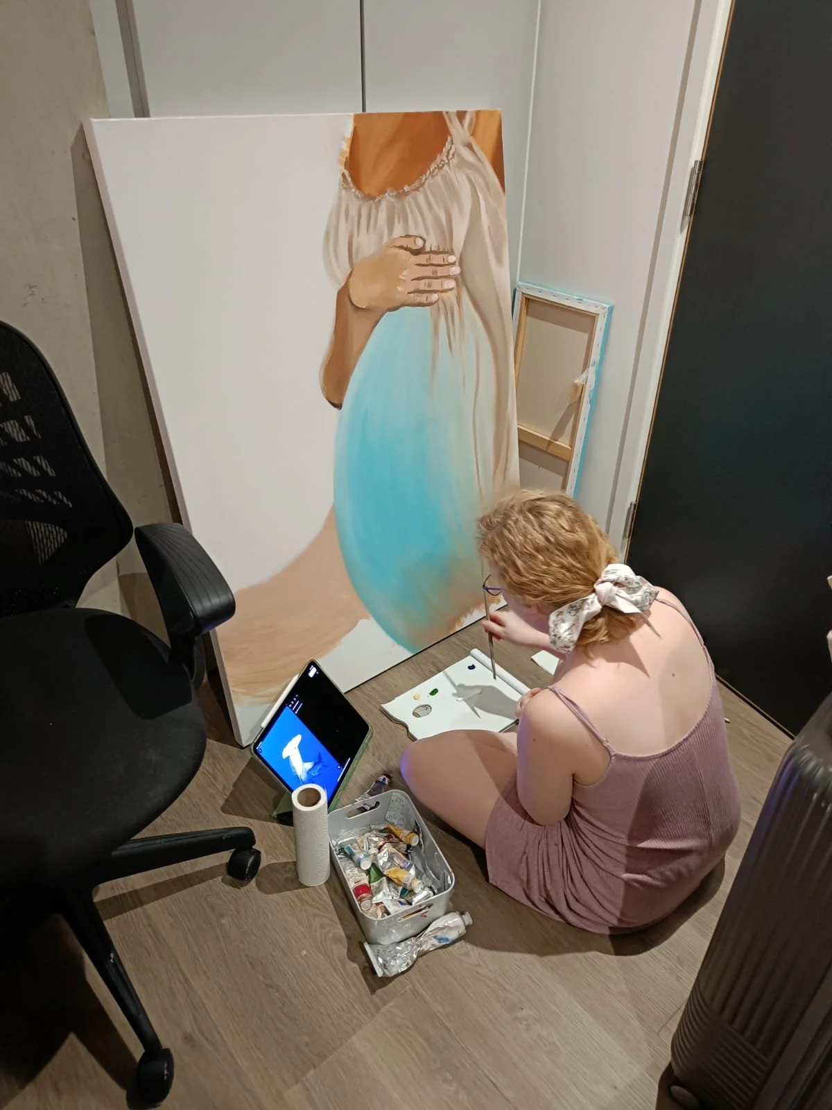 photo of me painting
