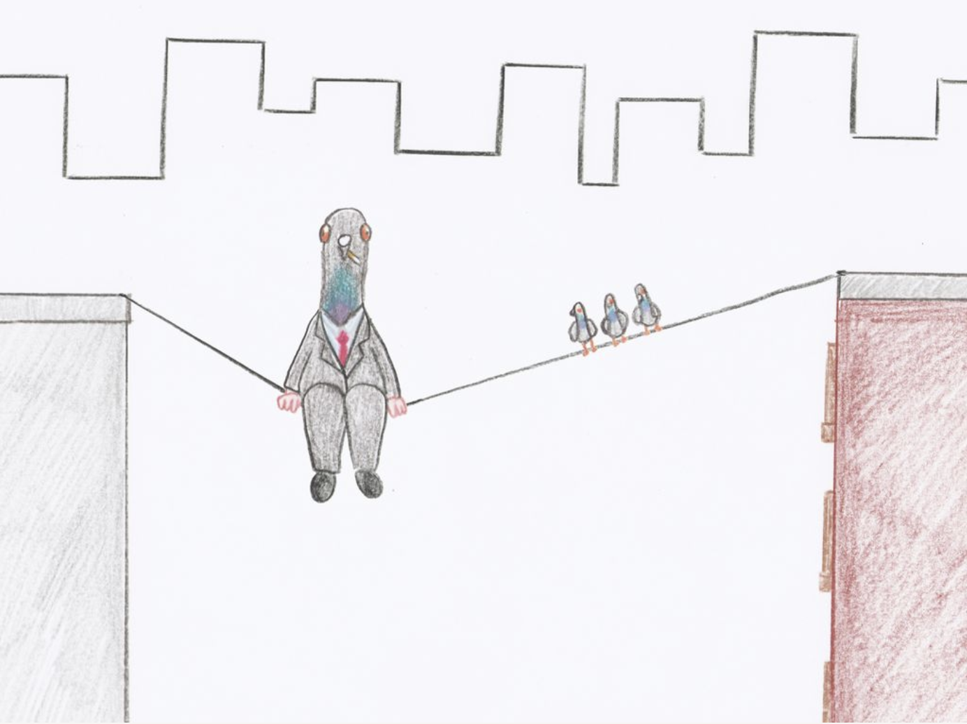 Pigeon Businessman