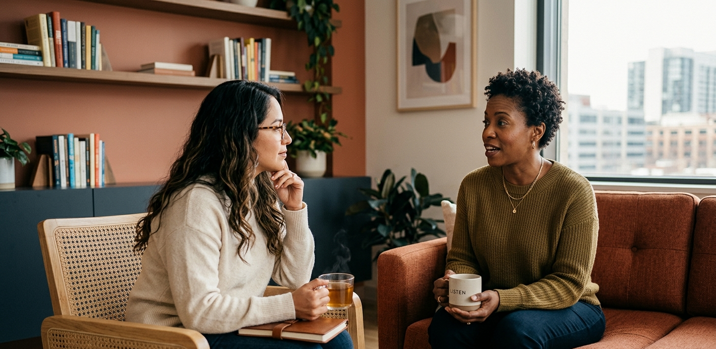 A coaching conversation in a judgment-free space — Liberation Coaching