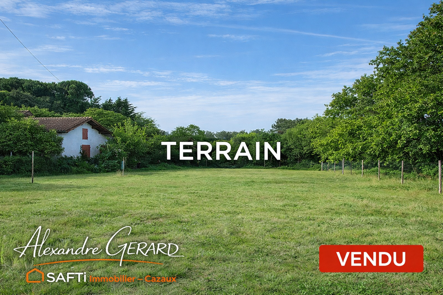 Terrain vendu à Cazaux - 465 m² - Réf. : 684622