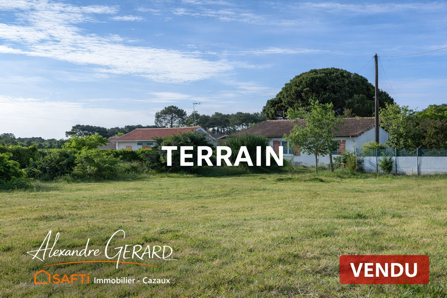 Terrain vendu à Cazaux - 719 m² - Réf. : 669736