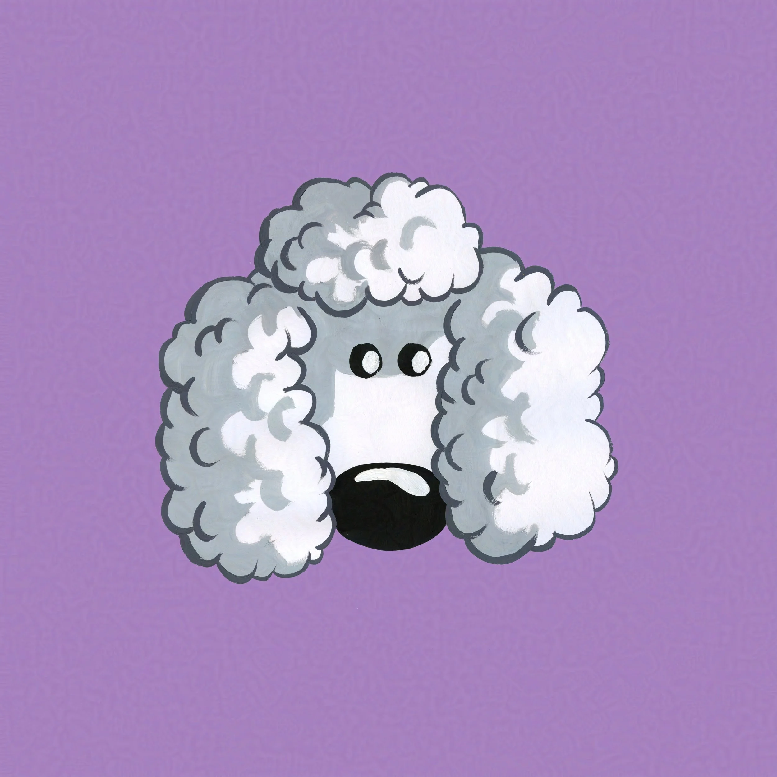 Poodle Birthday Card