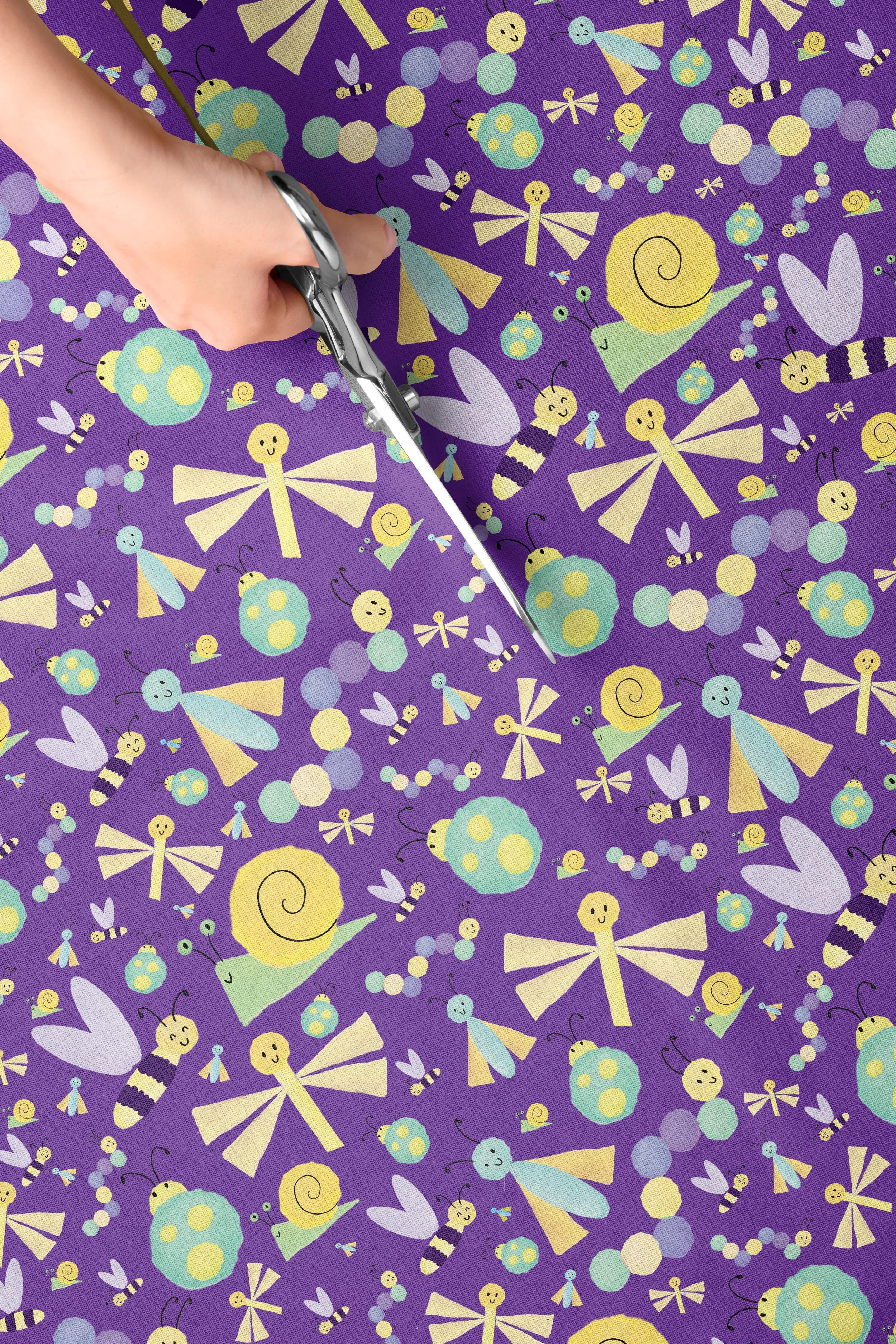 Retro Bugs Fabric Pattern Collection 1