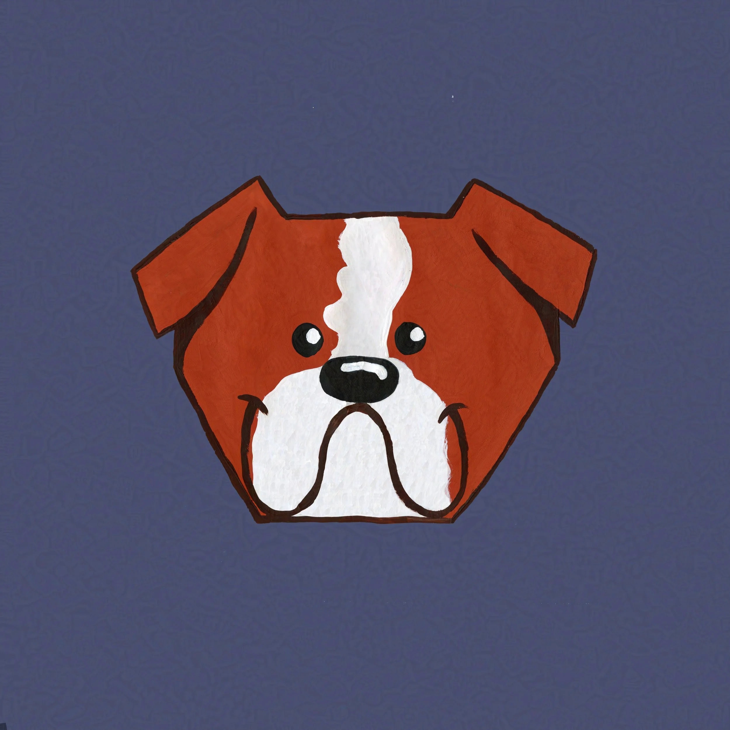 Bulldog Thank you Card