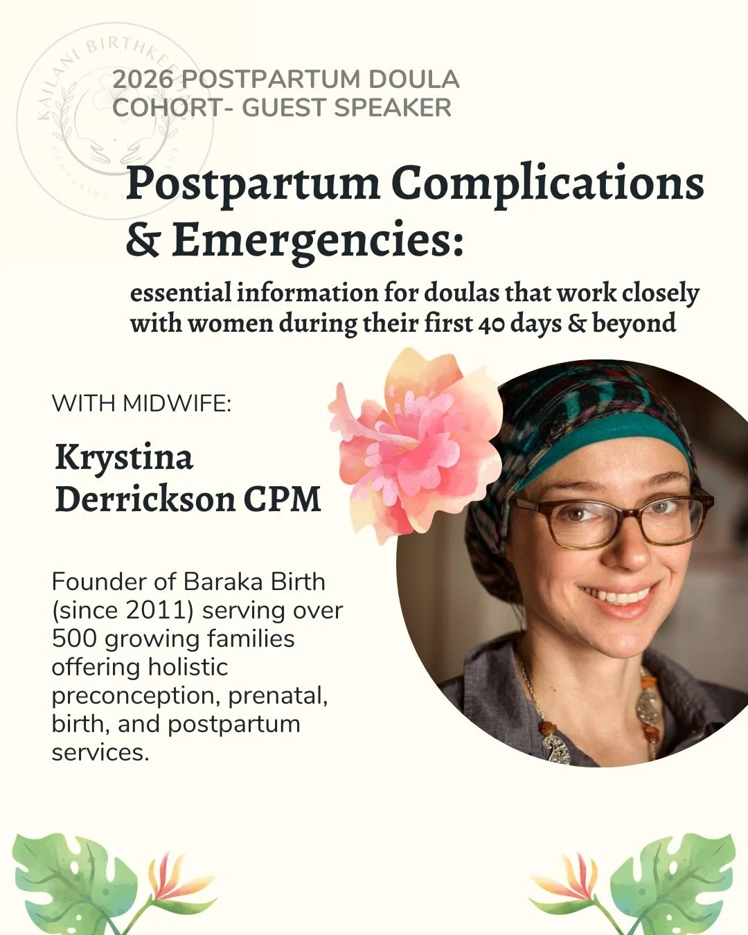 This is one you&rsquo;re not gonna wanna miss! Absolutely honored to have @barakabirth speaking in our cohort. She is a wealth of knowledge and a truly outstanding midwife in her community. 

Krystina will be going over many common (but not commonly 
