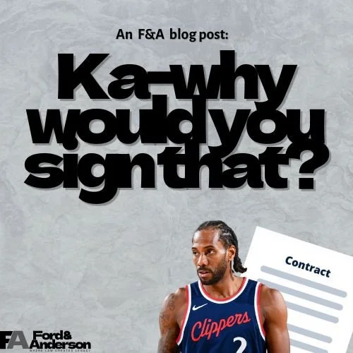Kawhi Would You Sign That?