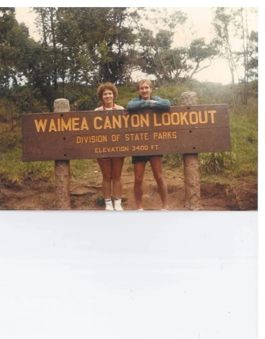 Pat and Me on Kauia  1987