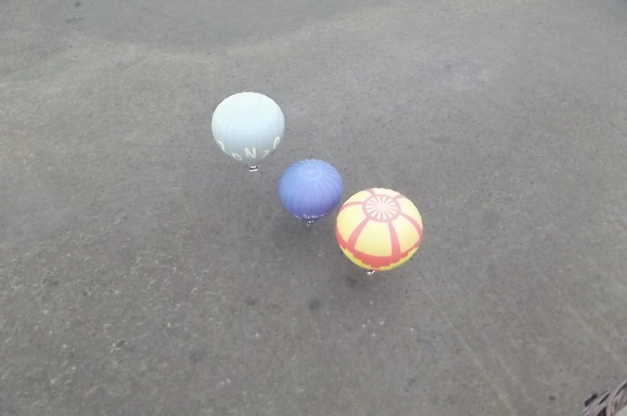Hot air balloons from above  Yarra Valley 2019