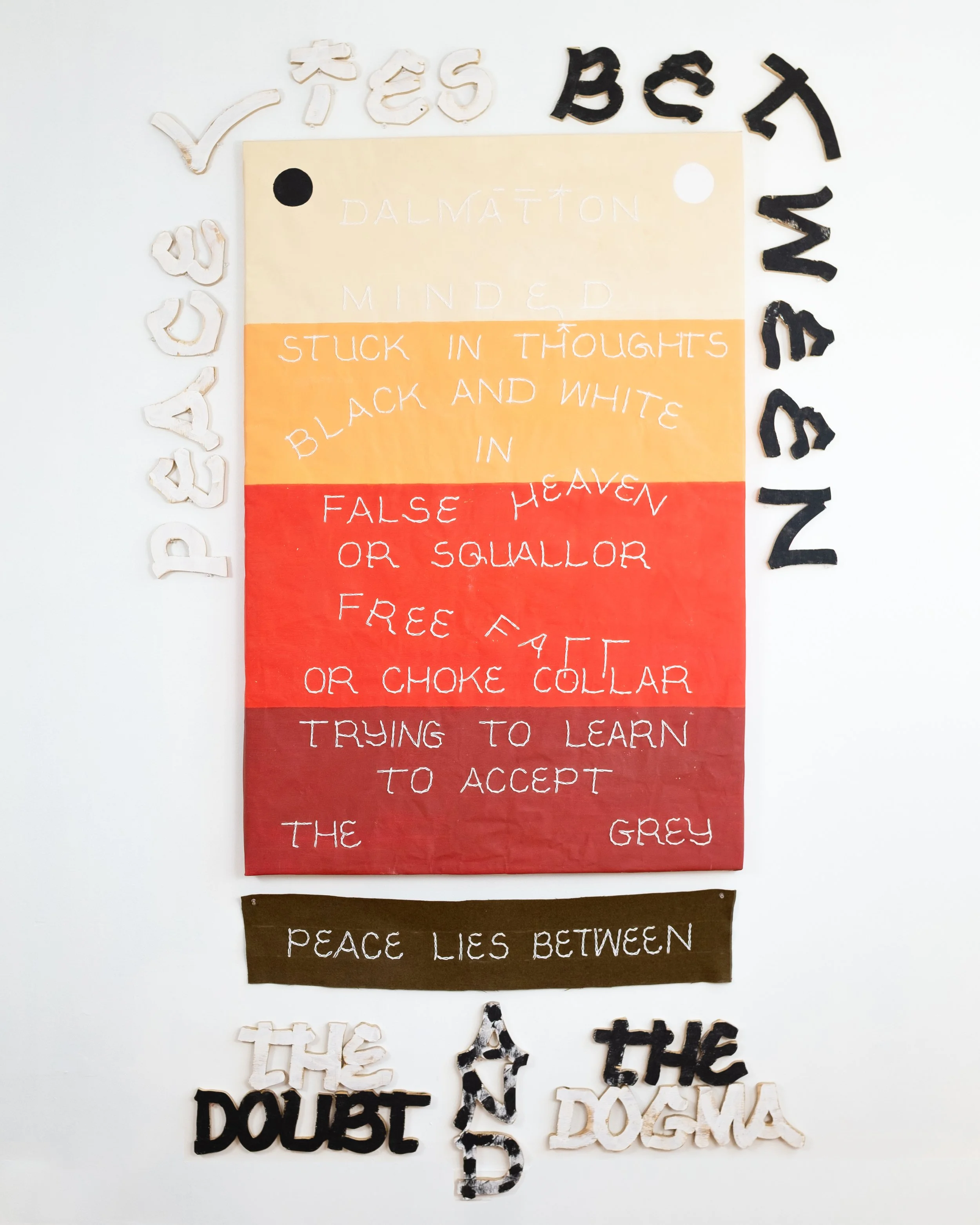 Dalmation Minded ✷ 43" H  61" W  1.5" D 