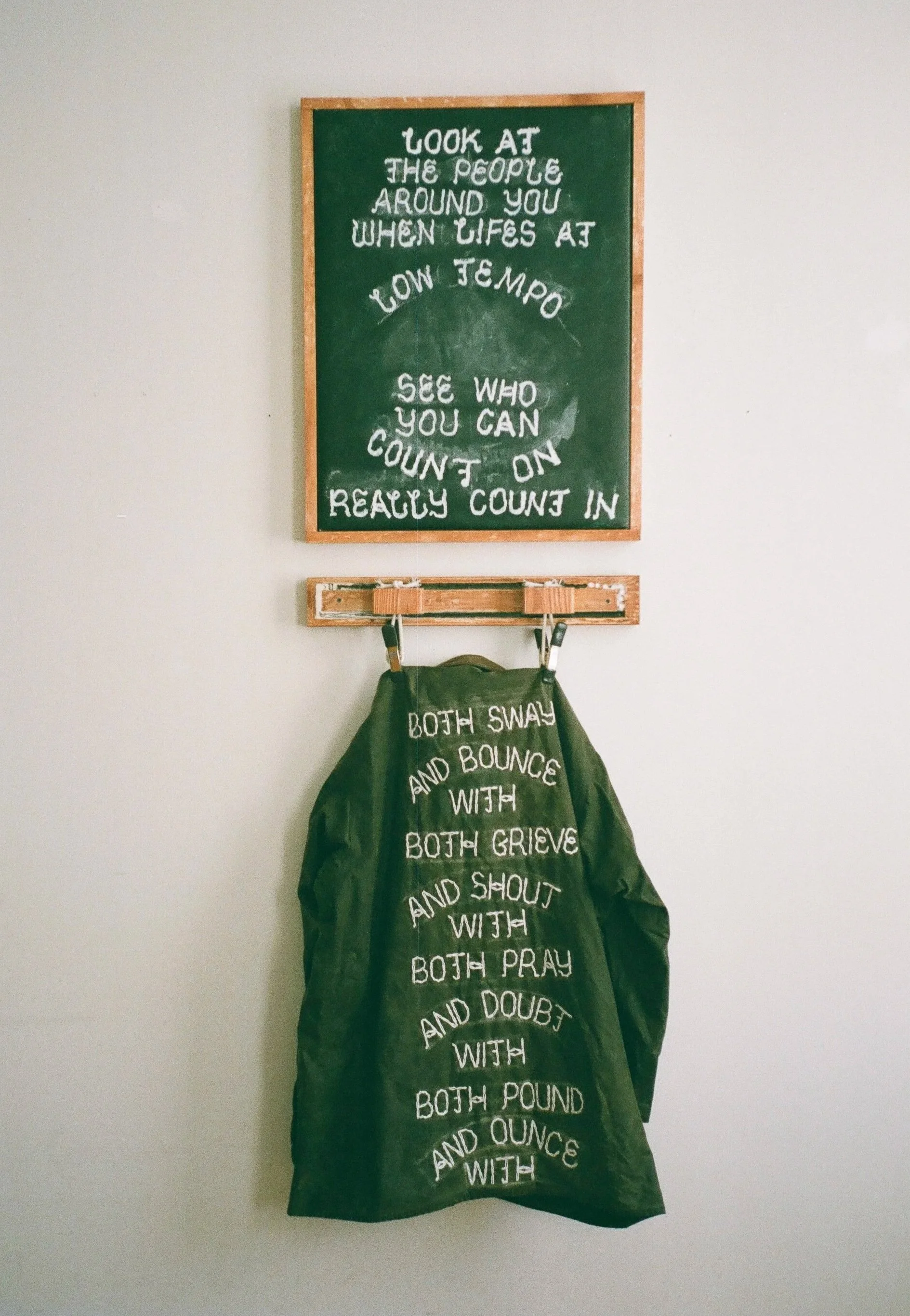 Both Sway and Bounce With ✷ 43" H   31" W   1.5" D 