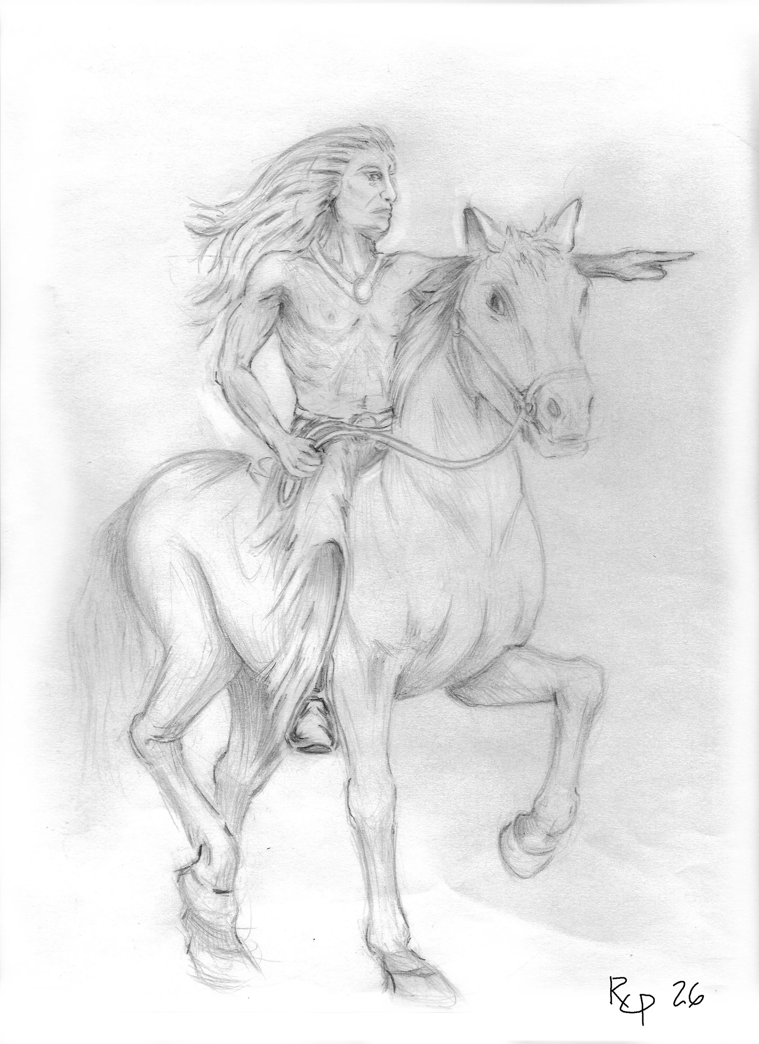 Chief Crazy Horse - Pencil