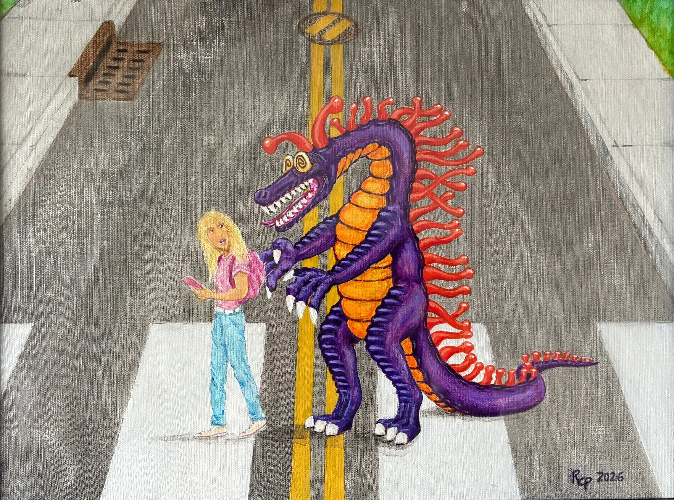 Beware the Jabberwocky - Acrylic