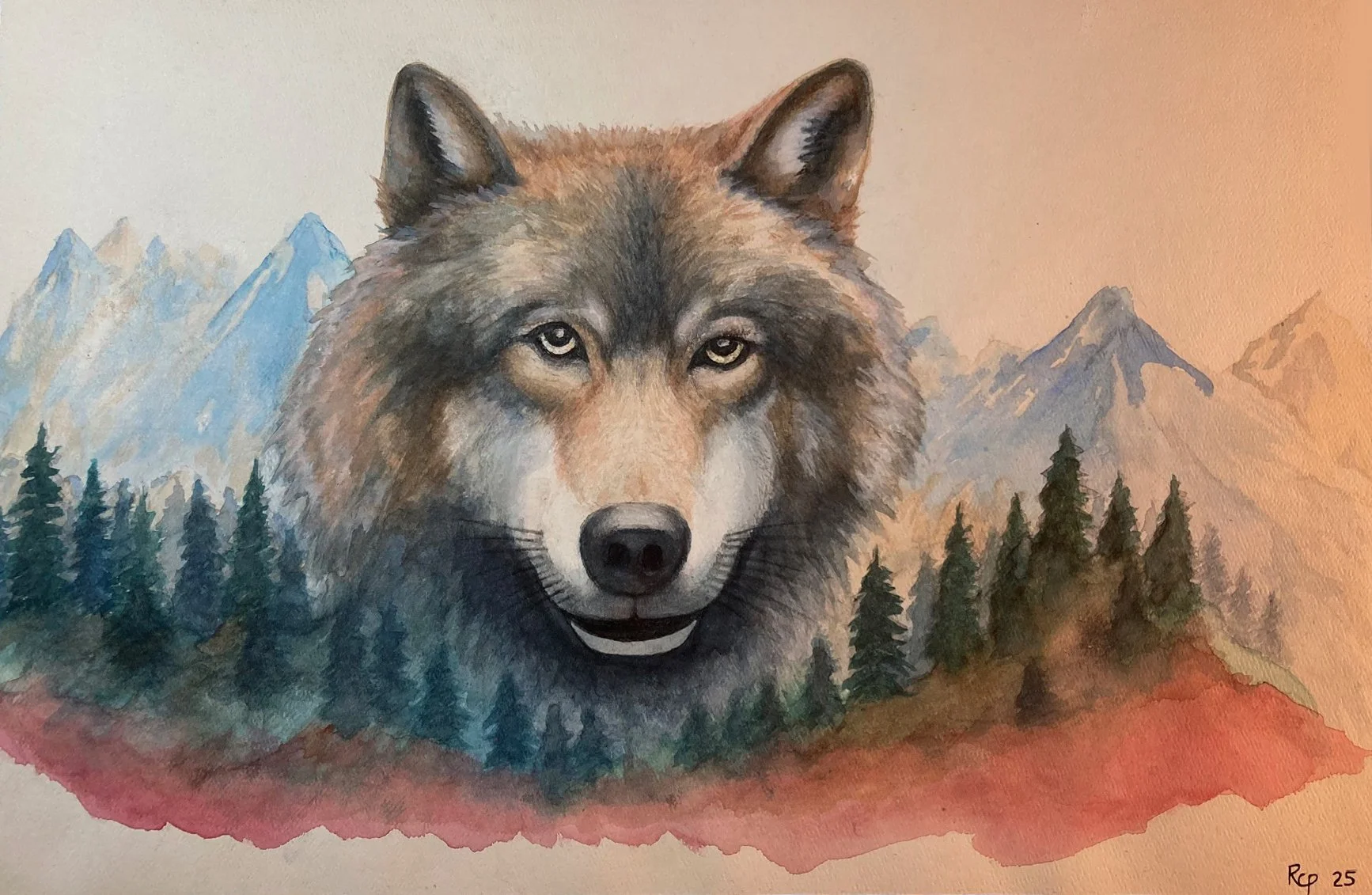 Wolf Spirit - Watercolor