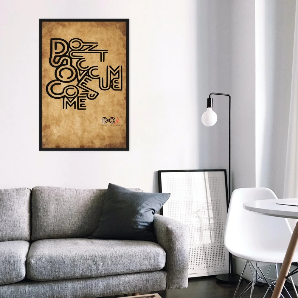 DSOC Distorted Papyrus Framed Canvas