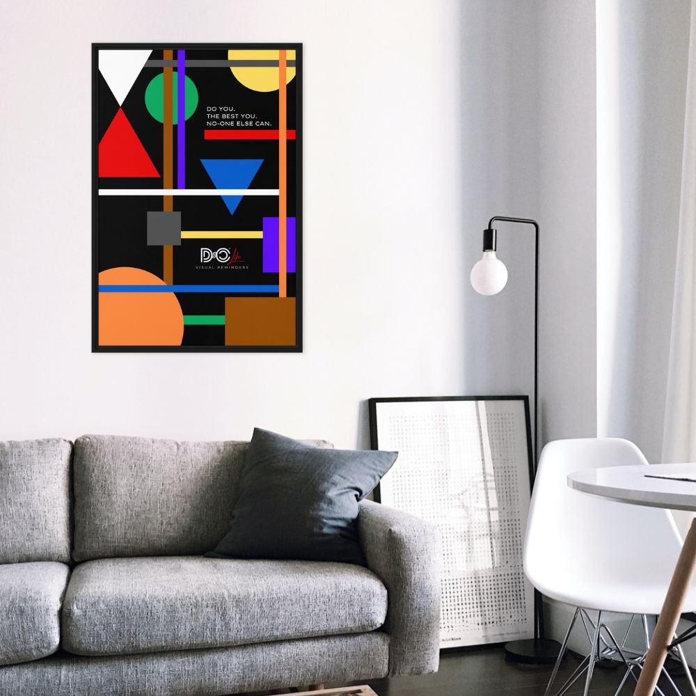 DSOC The Best You Black Framed Canvas