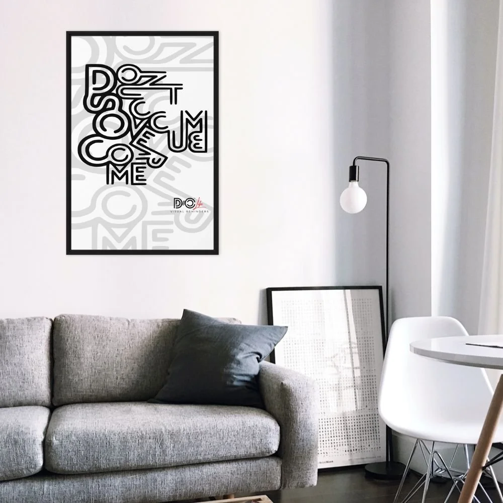 DSOC Distorted White Framed Canvas