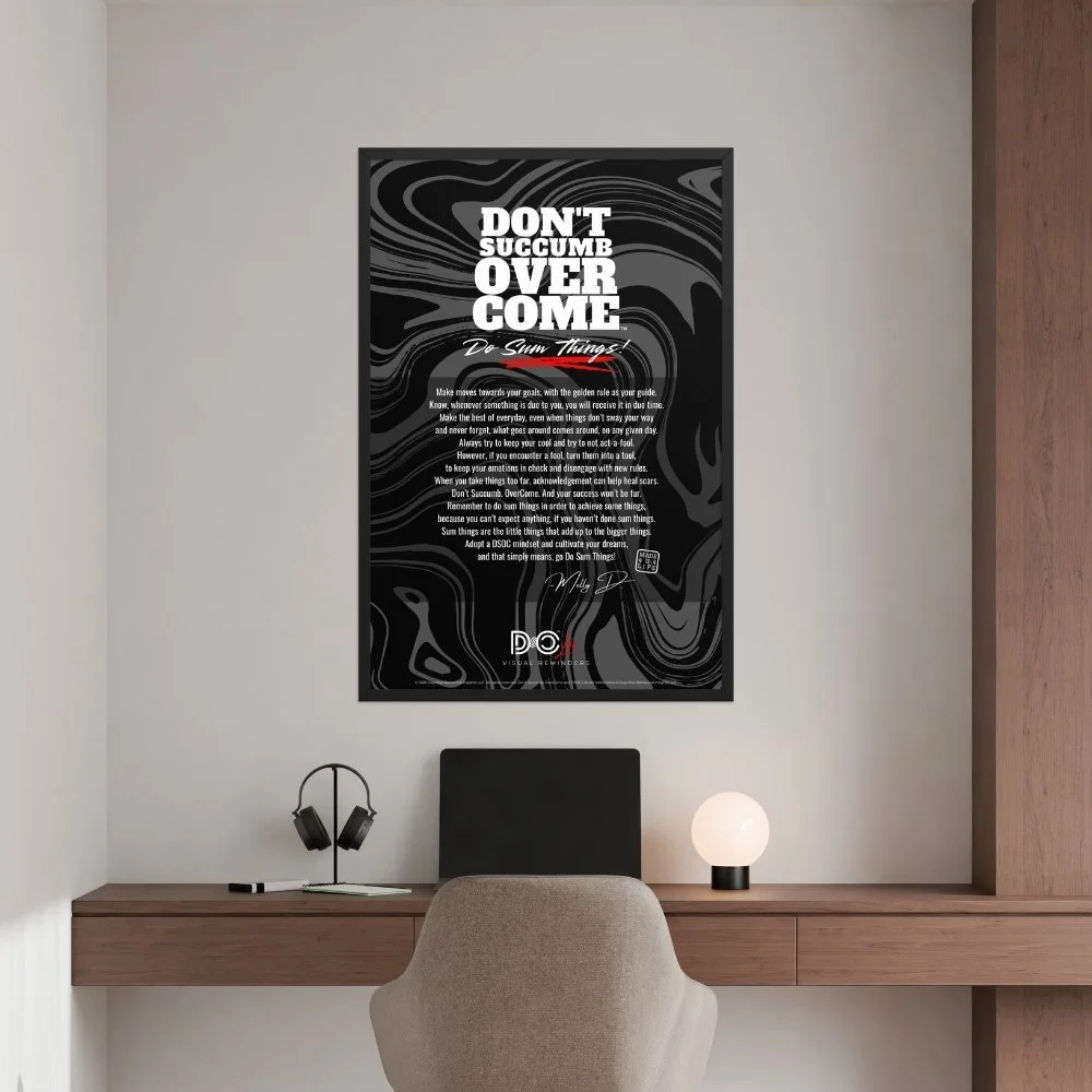DSOC The Poem Black Framed Poster
