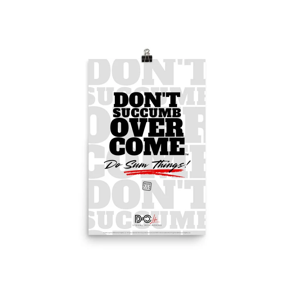 DSOC Bold Things White Poster