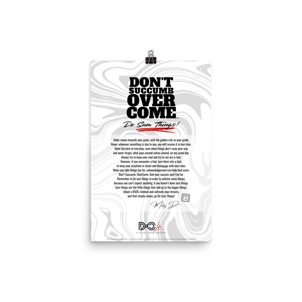 DSOC The Poem White Poster