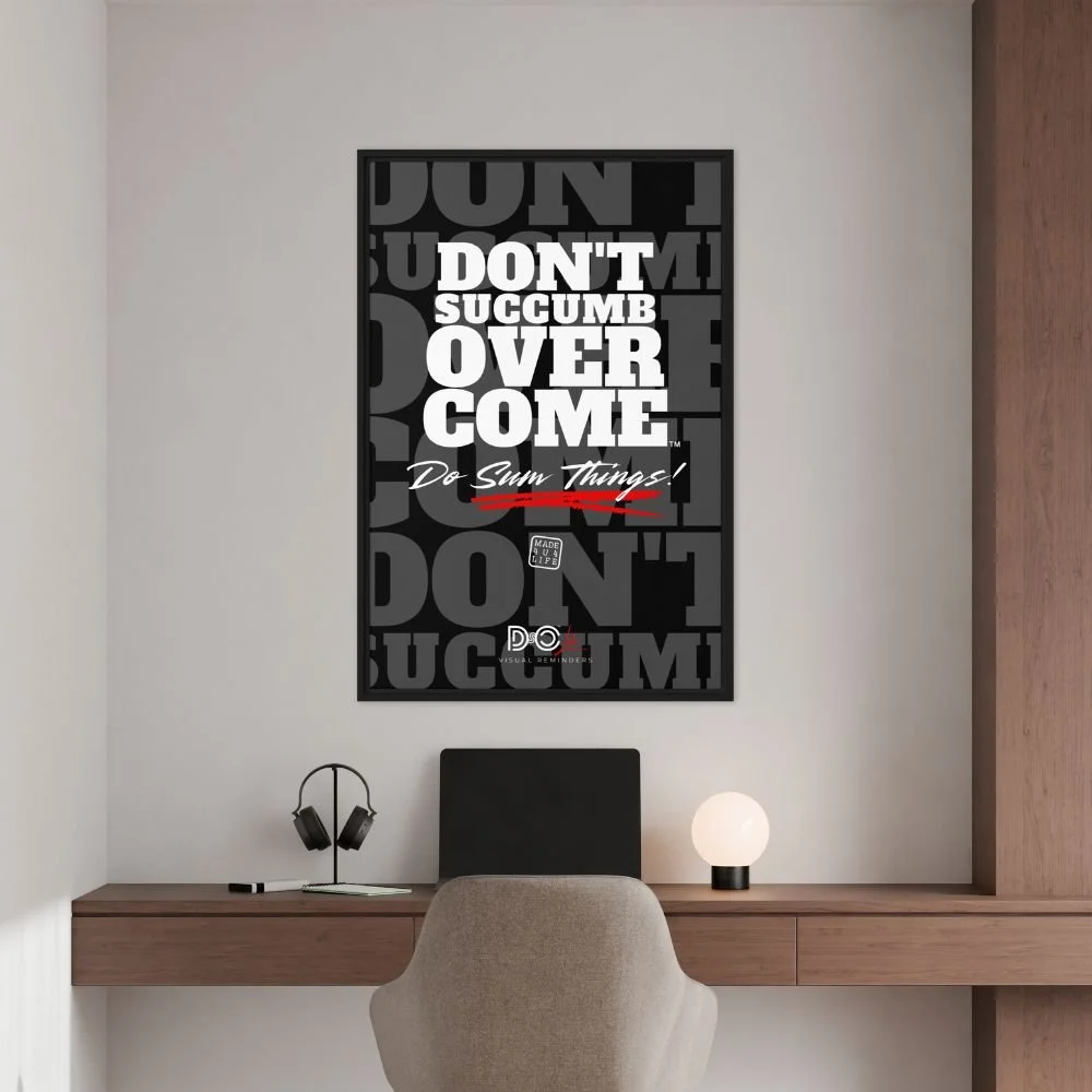 DSOC Bold Things Black Framed Poster