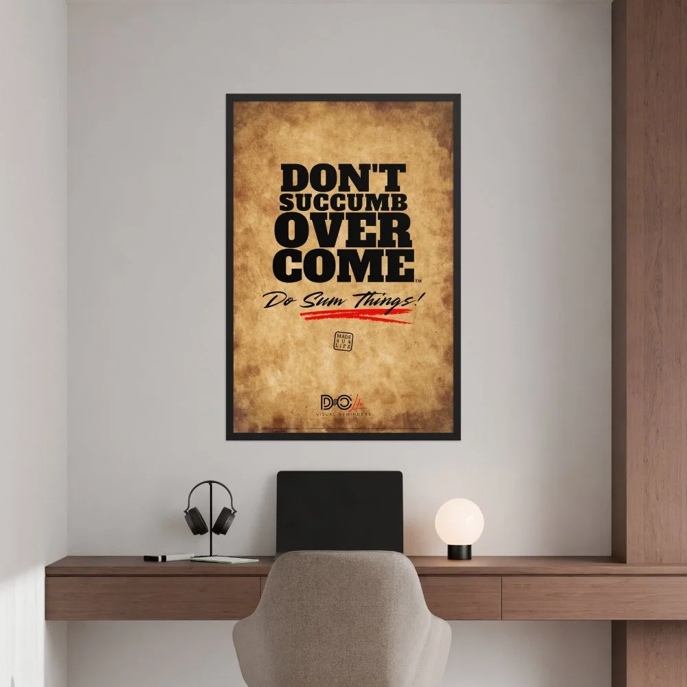 DSOC Bold Things Papyrus Framed Poster