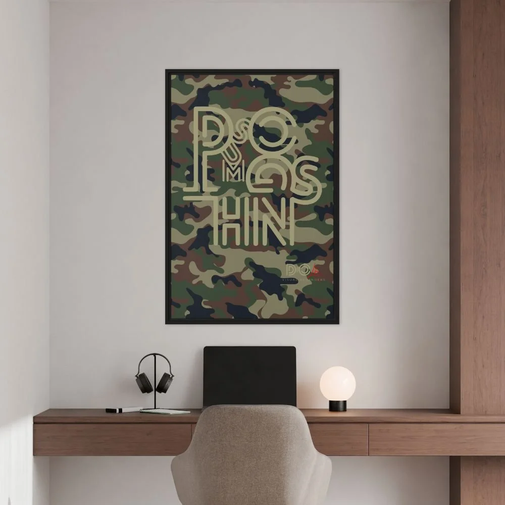 DSOC Sum Things Camo Framed Poster