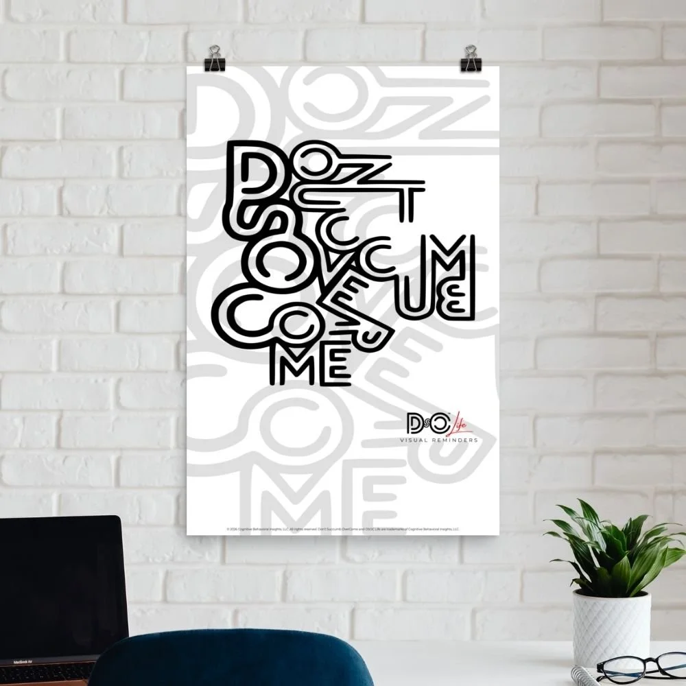 DSOC Distorted White Poster