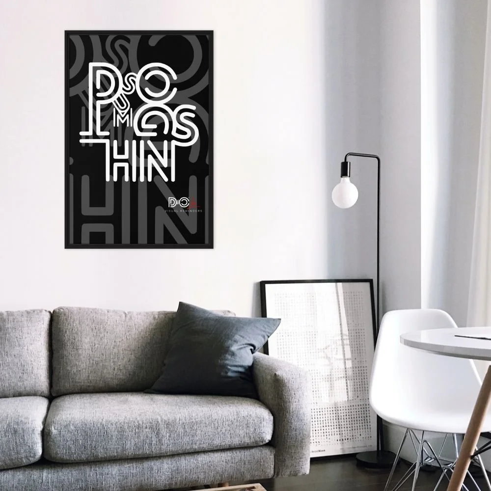 DSOC Sum Things Black Framed Canvas