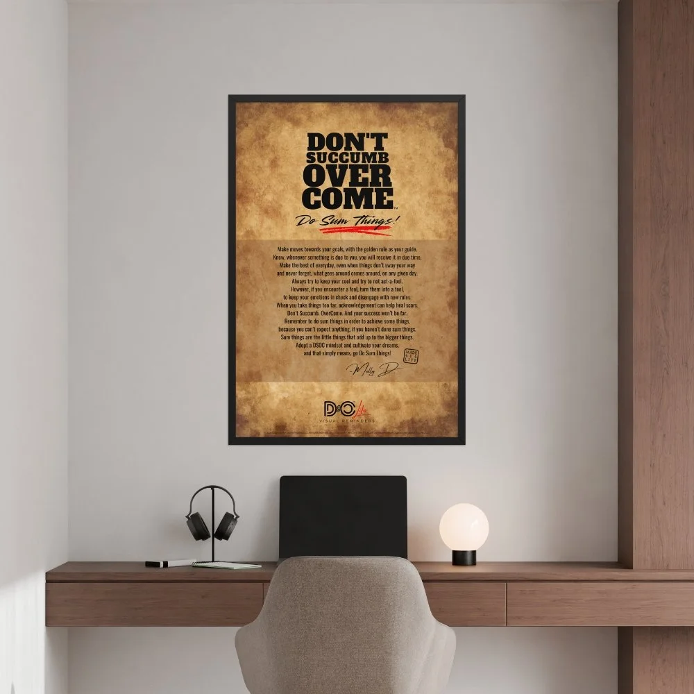 DSOC The Poem Papyrus Framed Poster