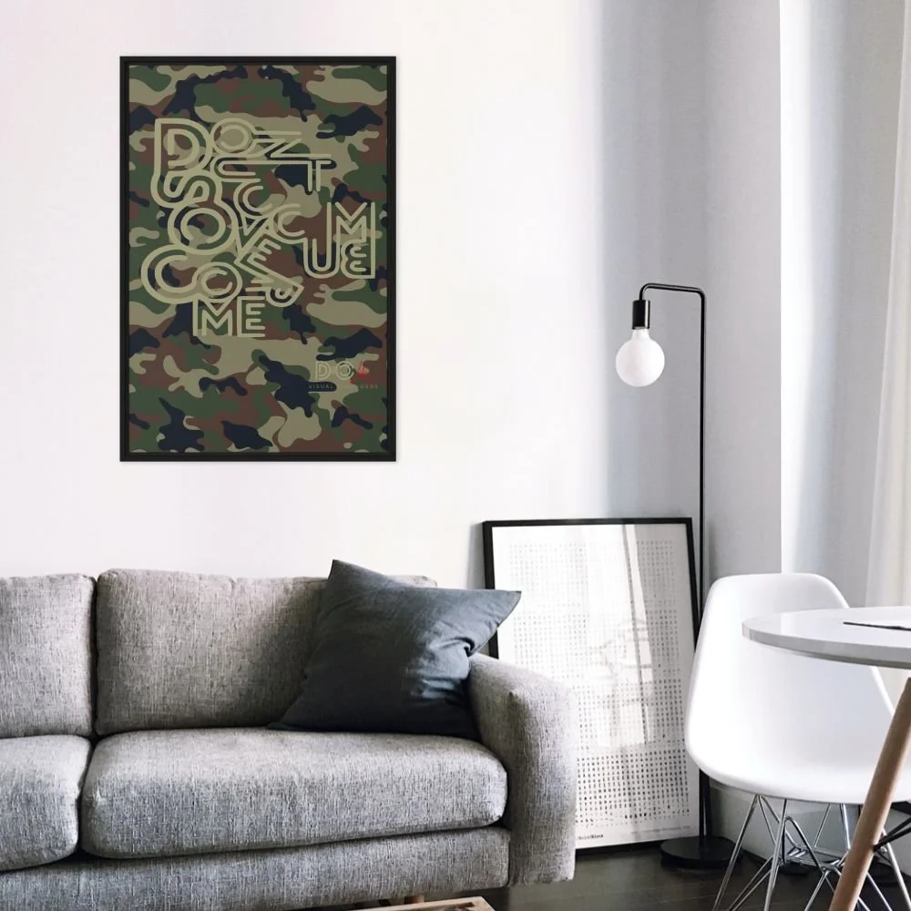 DSOC Distorted Camo Framed Canvas