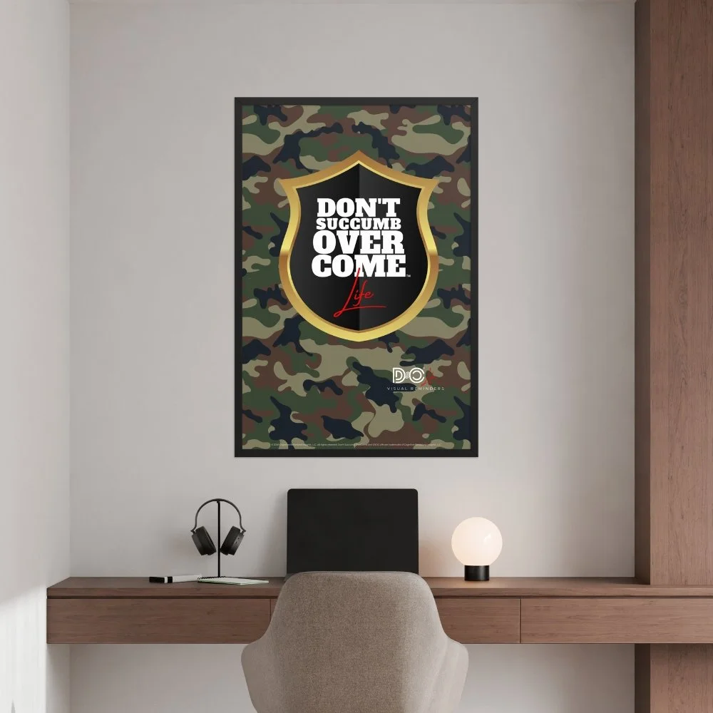 DSOC Life Shield Camo Framed Poster