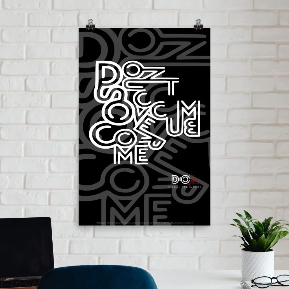 DSOC Distorted Black Poster