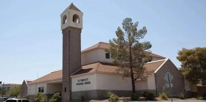 St. Timothy's Episcopal Church in Henderson, Nevada — a welcoming community with a tall bell tower