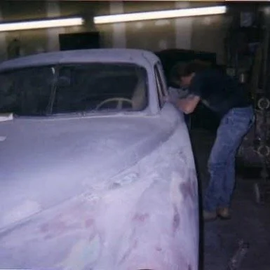 Tucker #51, the last Tucker ever produced. There are 46 left in existence. Recently one sold at Barrett Jackson for $2.9 million. In 1988, Joe Sulpy restored the body for Chick De Lorenzo of Butler, NJ. The car is currently owned by the grandson of P