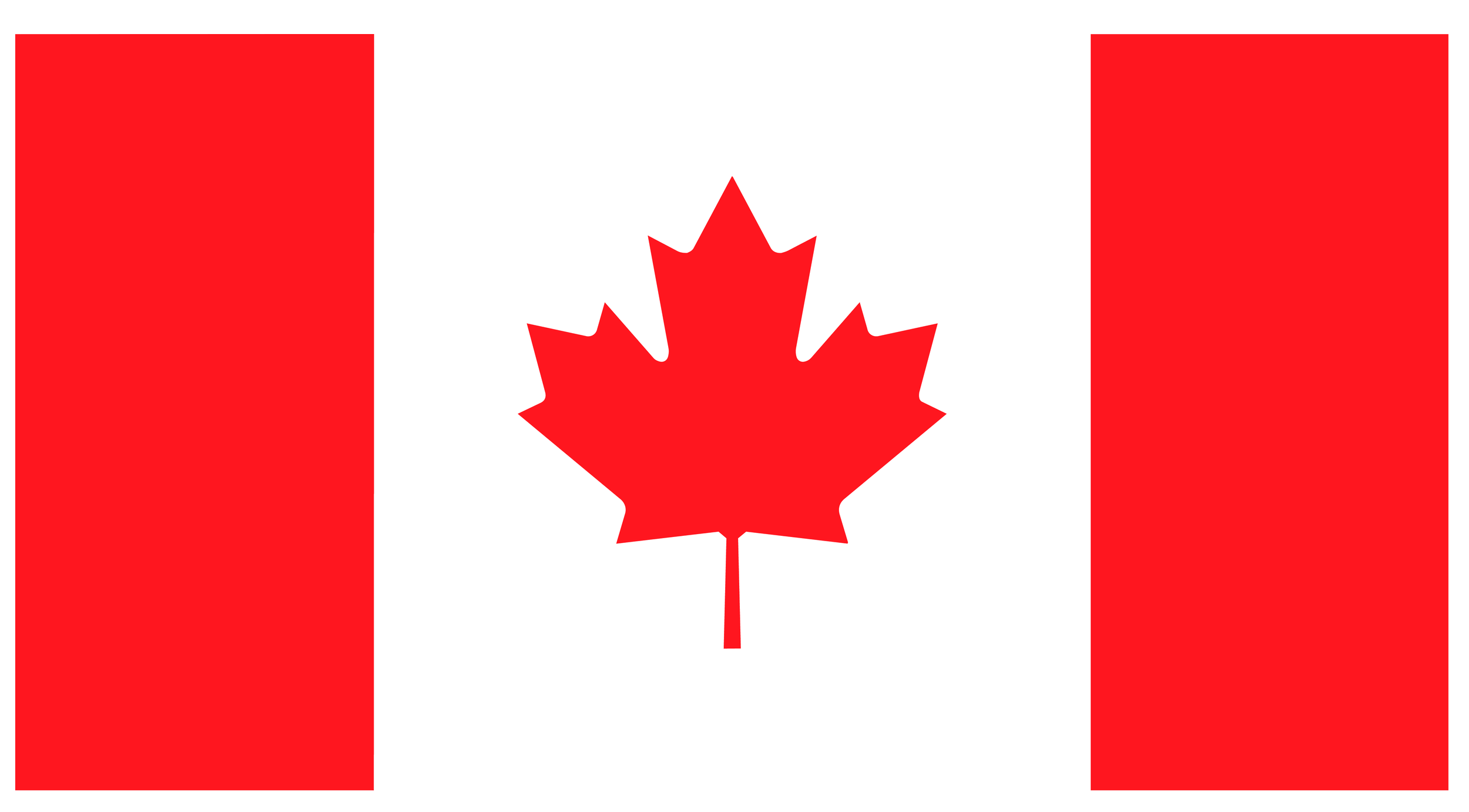 Bandera de Canadá para servicios de traducción certificada.