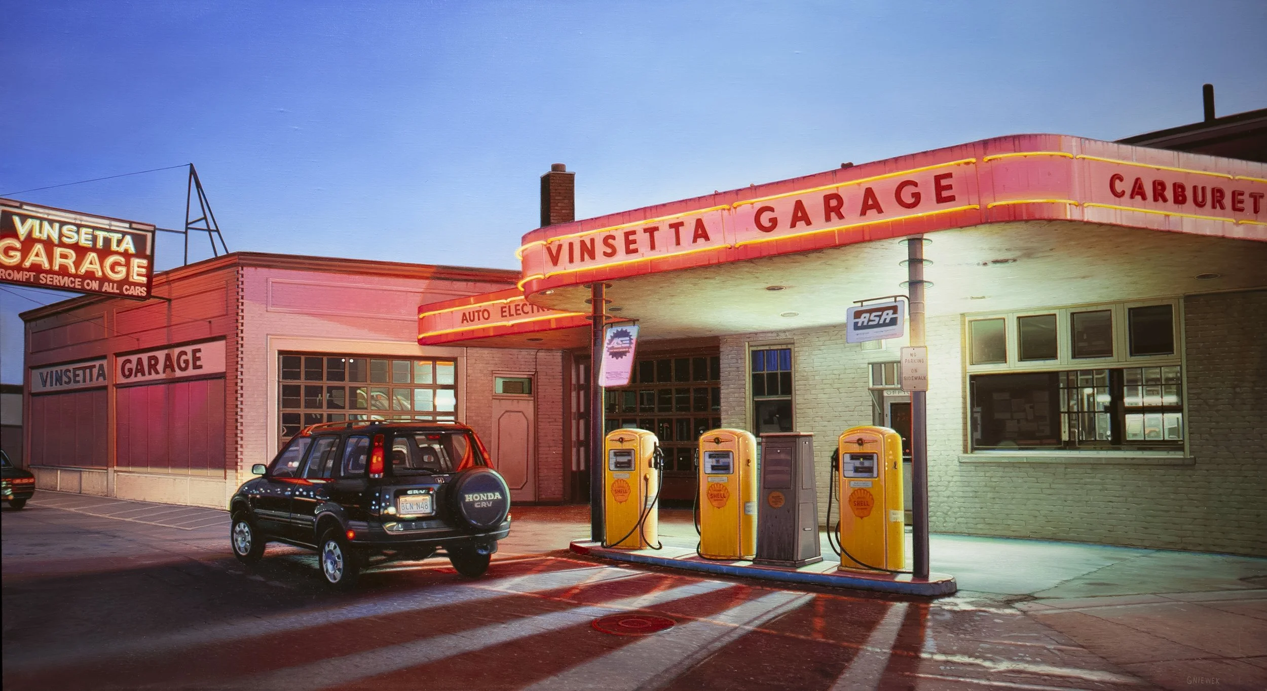  Vinsetta Garage at Dusk , 2020-2021