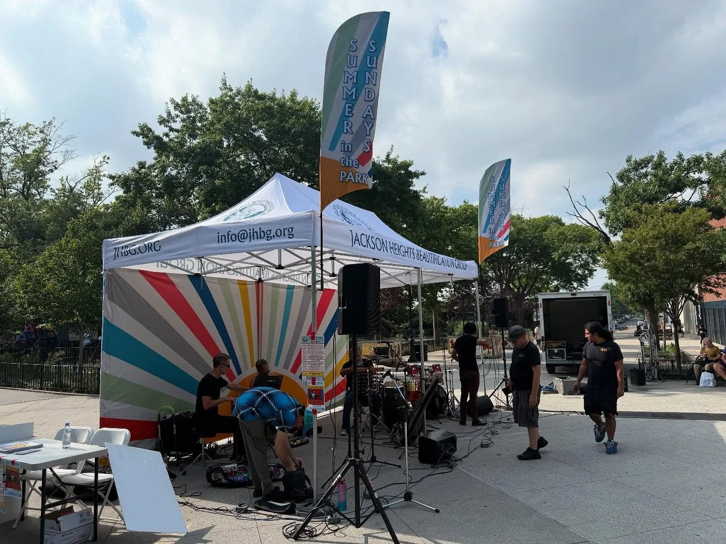 Tonight at 6pm! Free concert! Joe Abba Funk Unit. Let&rsquo;s go!!!!! #summersundays #jacksonheights #queensnyc #jhbg