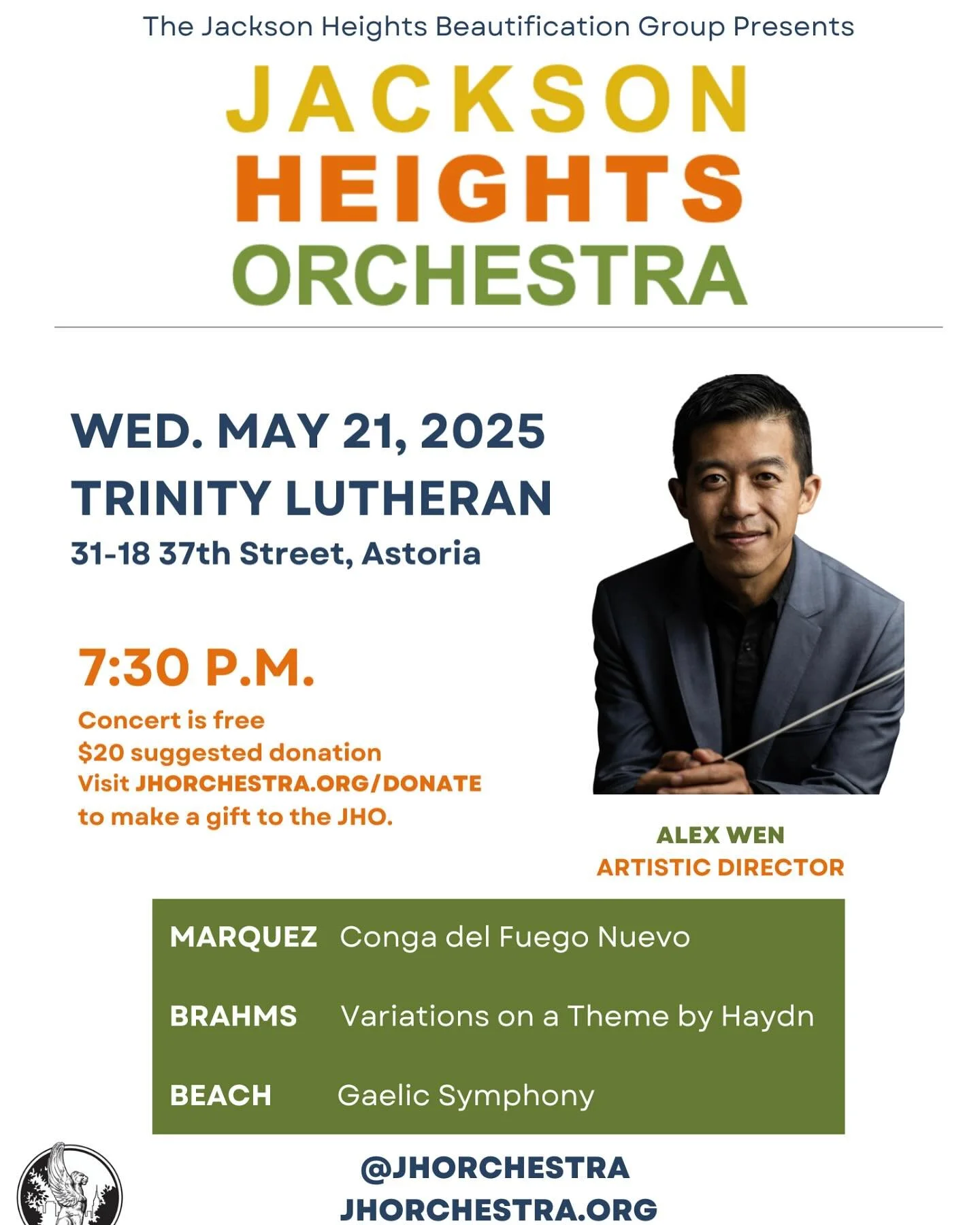 🎻✨Mark your calendars and join us for a night of music with the Jackson Heights Orchestra!✨
📅 May 21st
🕢 7:30 PM
📍 Trinity Lutheran Church, Astoria (31-18 37th Street) 

Come celebrate the power of community and music&mdash;free and open to all! 
