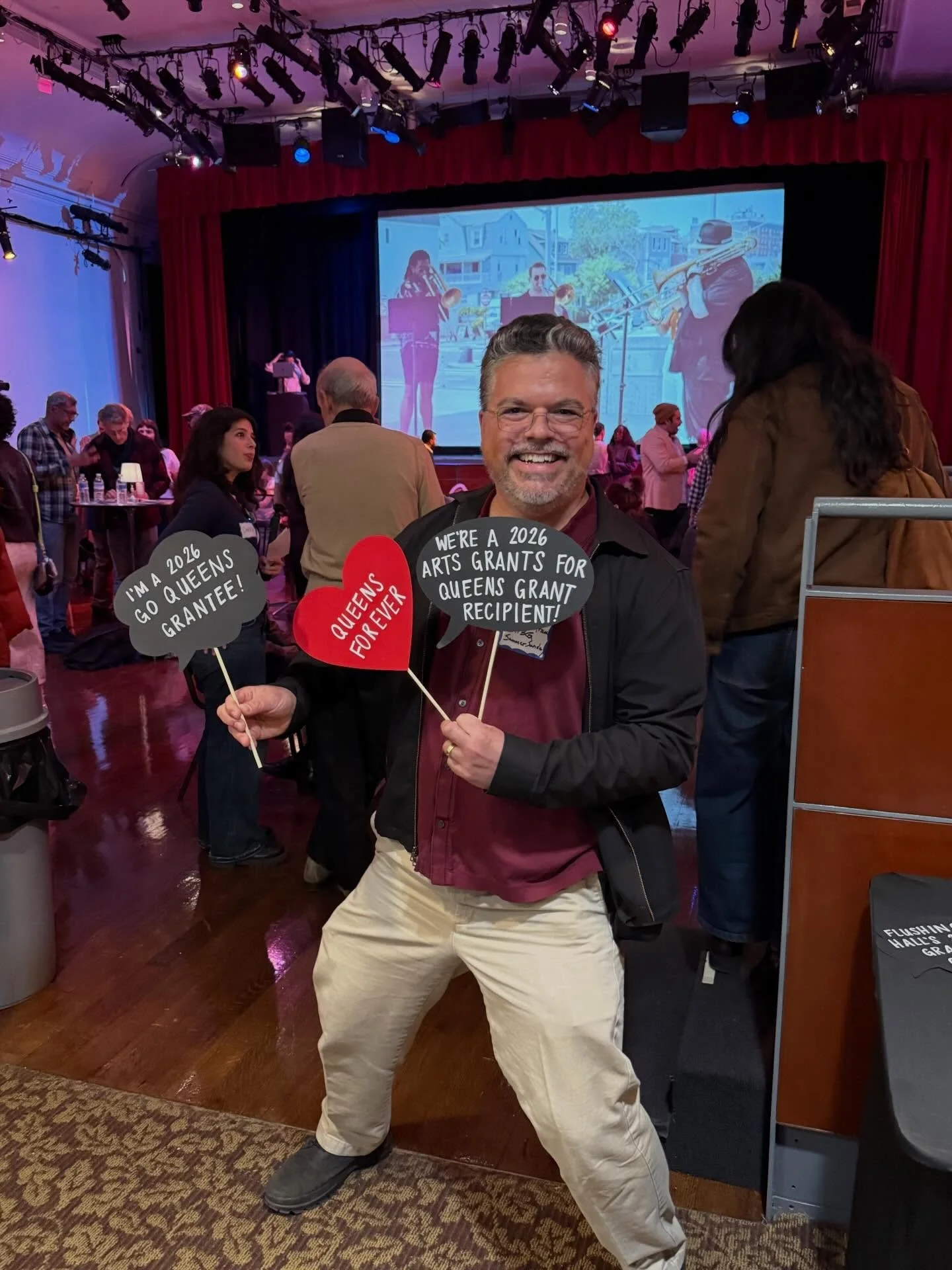 JHBG Summer Sundays director Javier Arau Representing at the Queens Arts Grant recipients reception! Go Queens! #jhbg #summersundays #JacksonHeights #jacksonheightsbeautificationgroup