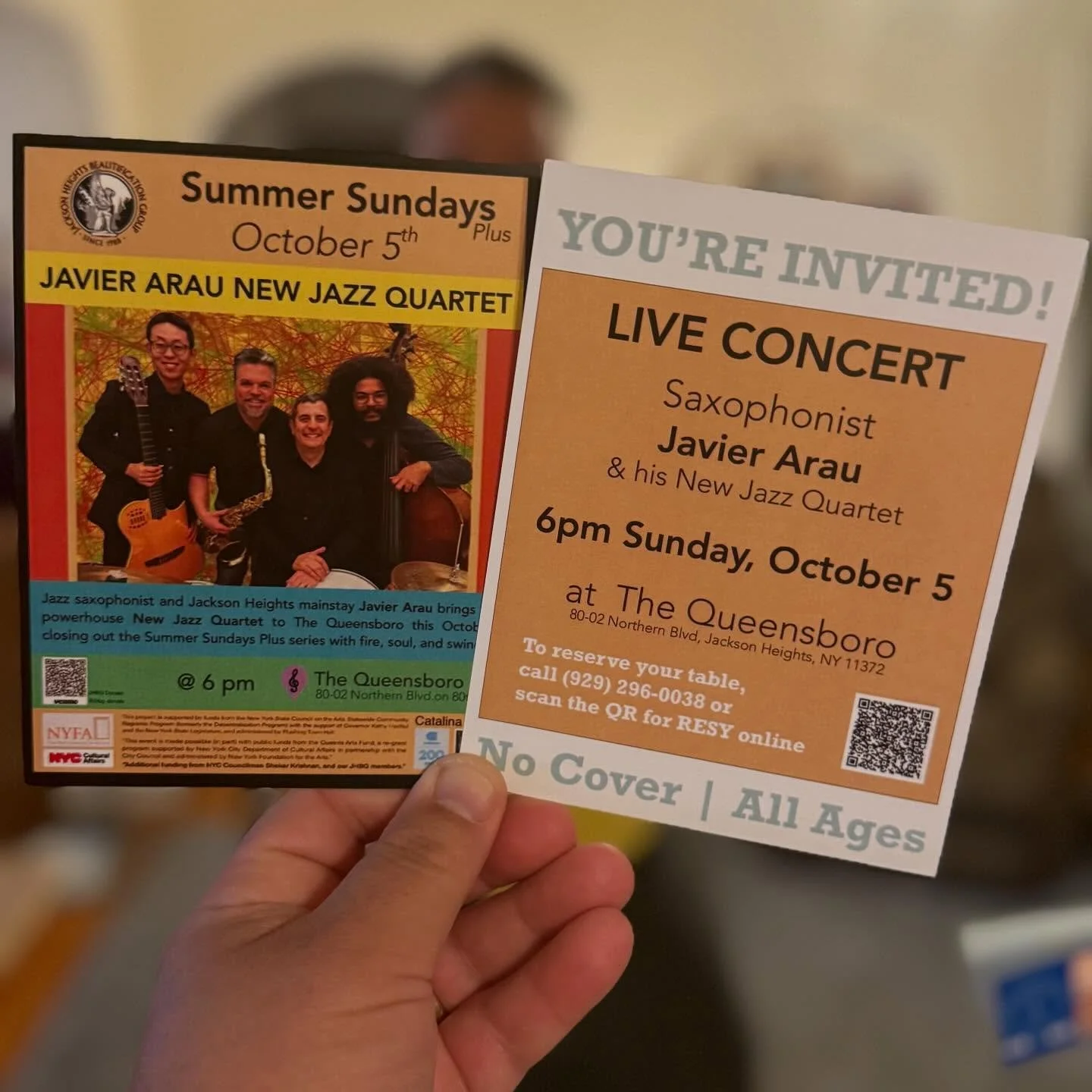 🎷 Today&rsquo;s the day!
Join us tonight at 6pm at The Queensboro for the final Summer Sundays Plus concert featuring the Javier Arau New Jazz Quartet. Free, all ages, and full of fire, soul, and swing!
📍 80-02 Northern Blvd, Jackson Heights
#summe
