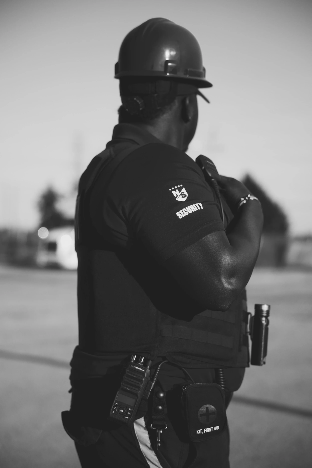 Nickson Security officer on site
