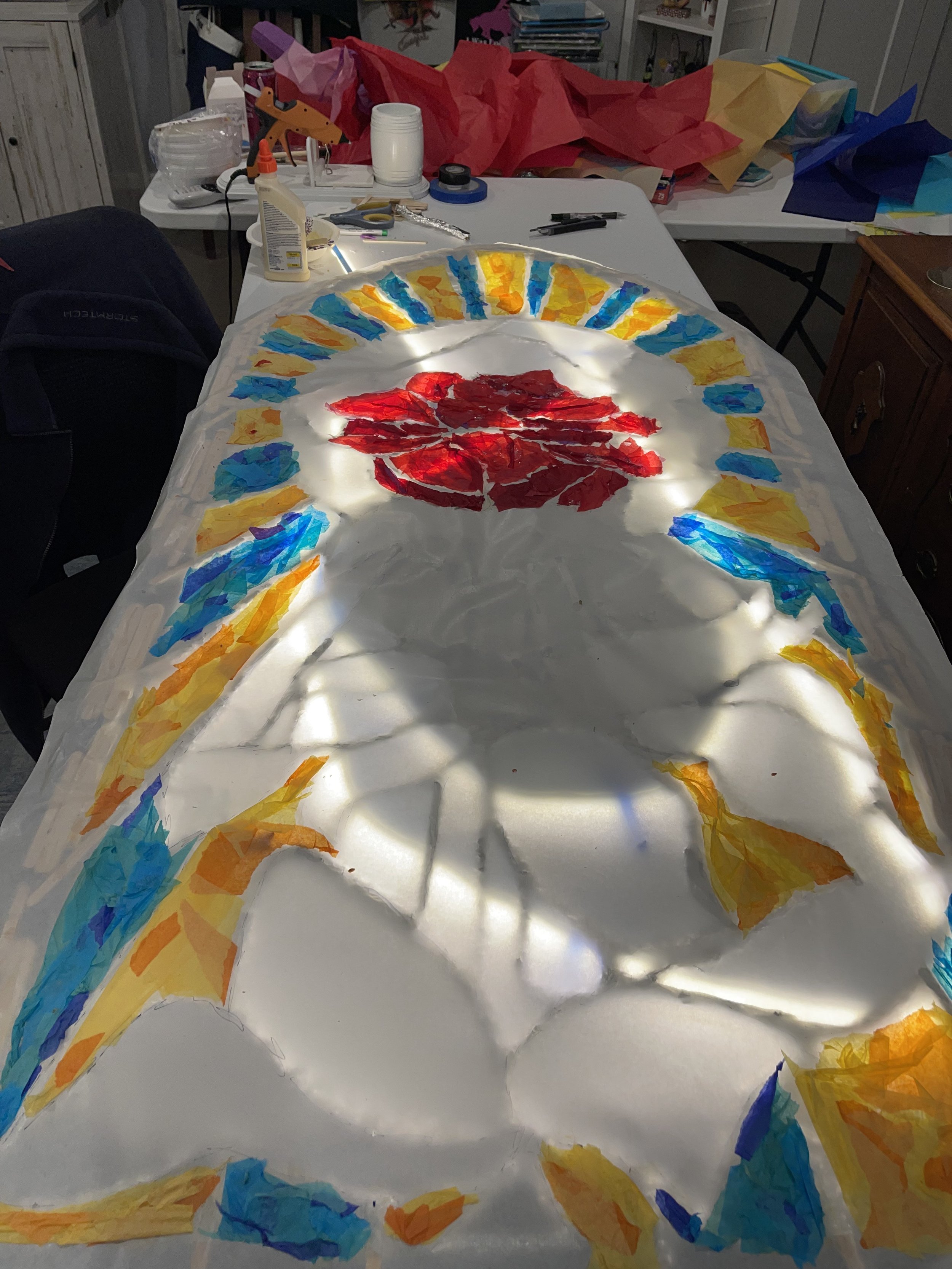 Faux Stain Glass Window