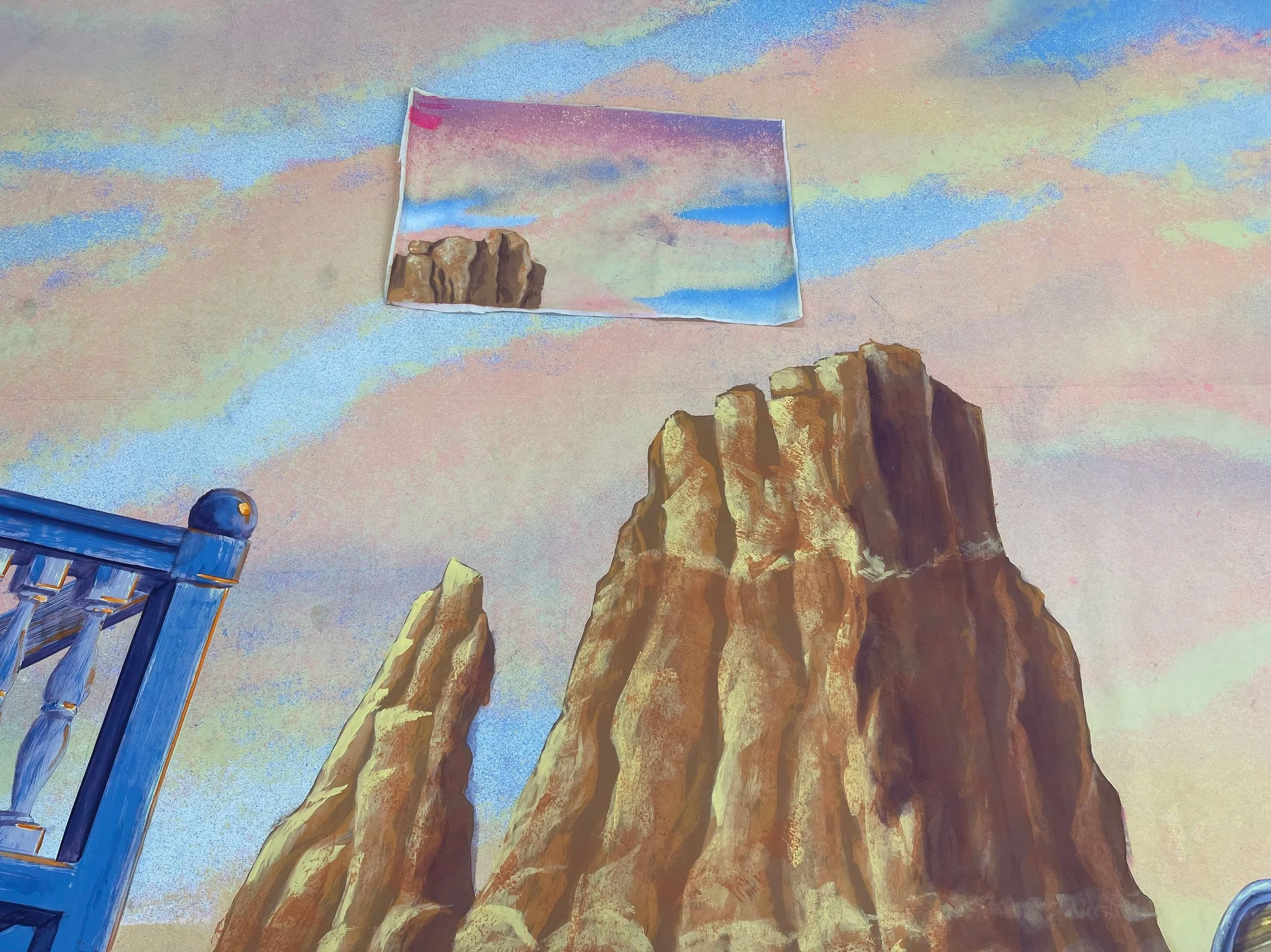 Sky and Canyon with Sample