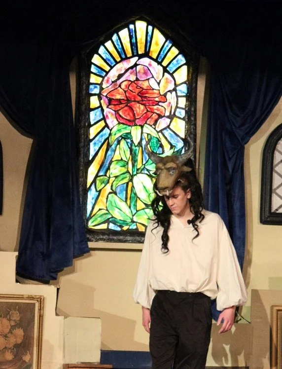Stain Glass Window on Stage